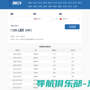 美元兑人民币汇率_最新美元欧元英镑银行外汇牌价_在线外币转人民币_货币汇率换算器_即时汇率网