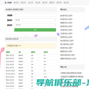 实时汇率查询_在线世界各国货币转换计算器 -督倾网络